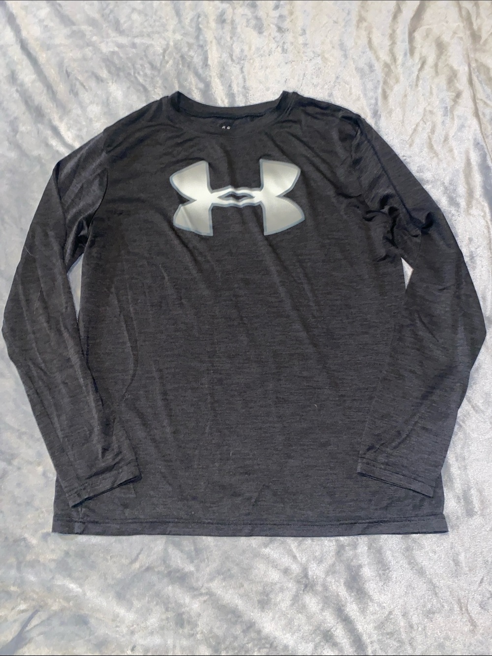 Under Armour Black Long Sleeve Shirt with Gray Logo
